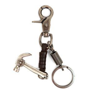 Genuine Leather and Metal Hammer Fancy Keychain